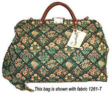 Load image into Gallery viewer, Modern Carpetbag with Shoulder Strap          Weekender--Carry On
